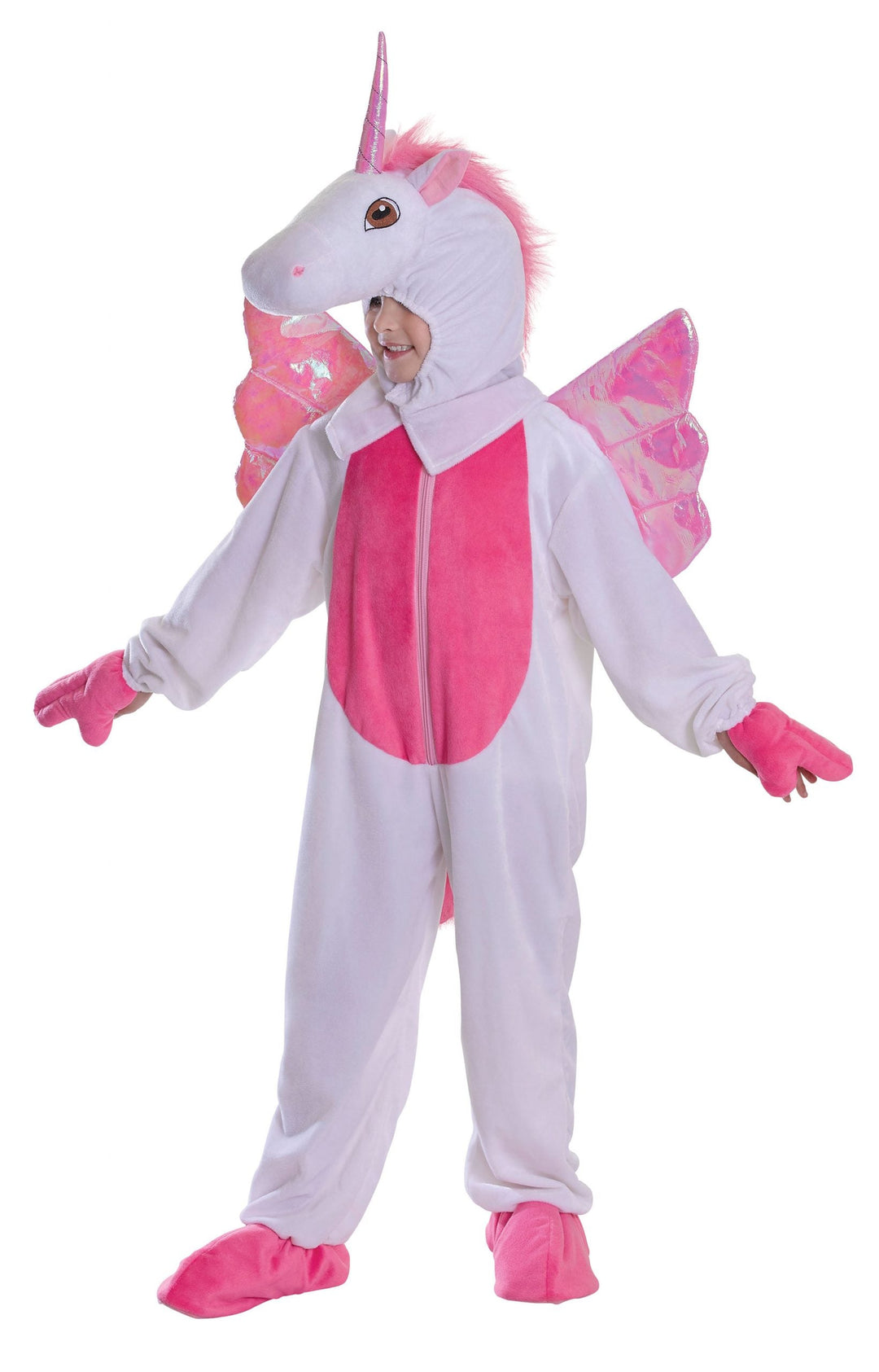 Unicorn Childrens Costume 128cm Pink Wings_1