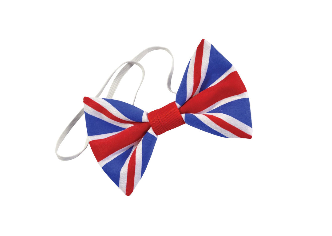 Union Jack Bow Tie Cloth Costume Accessory_1