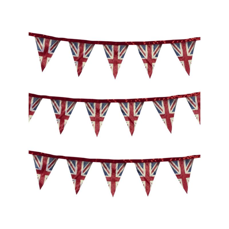 Union Jack Fabric Bunting Adult Blue Red White 3 Metres_1