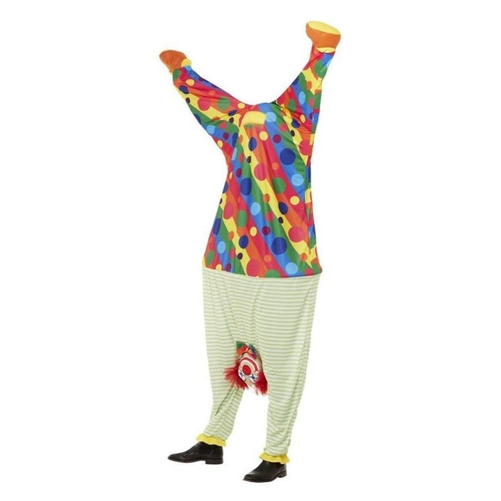Size Chart Upside Down Clown Costume Multicoloured