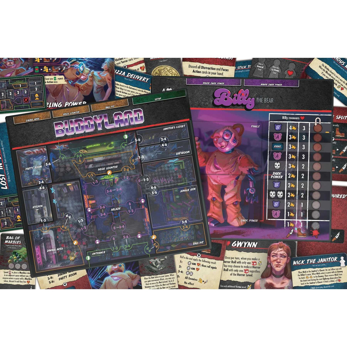 Final Girl Bad Times at Buddyland Miniature Game by Van Ryder 3