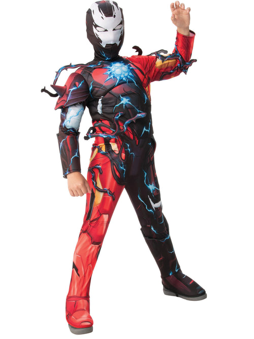 Venomized Iron Man Costume Child Maximum Venom Suit_5