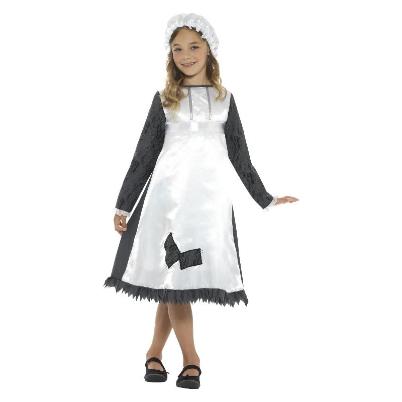 Victorian Maid Costume Blue & White Child Victorian Maid Costume Blue & White Child