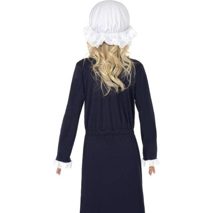 Victorian Poor Girl Costume Kids White Blue_2