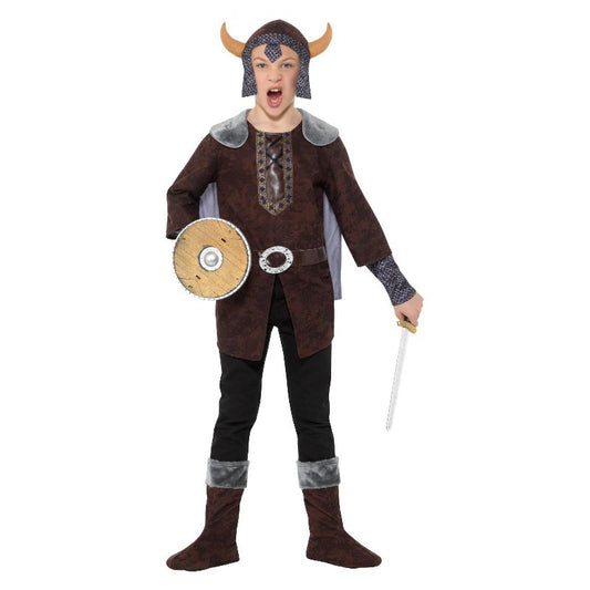 Viking Boy Costume Brown Child Nordic Warrior 2