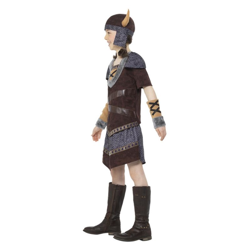 Viking Girl Costume Brown Child Warrior_2