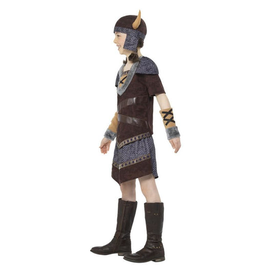 Viking Girl Costume Brown Child Warrior 2