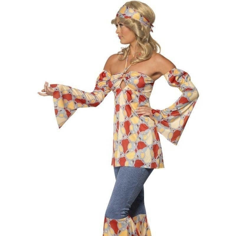 Vintage Hippy 1970s Costume Adult Multi Coloured Vintage Hippy 1970s Costume Adult Multi Coloured
