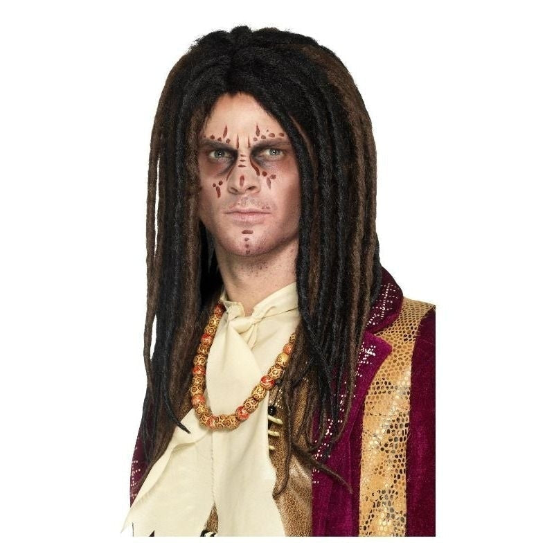 Voodoo Dreadlock Deluxe Wig Adult Brown_2
