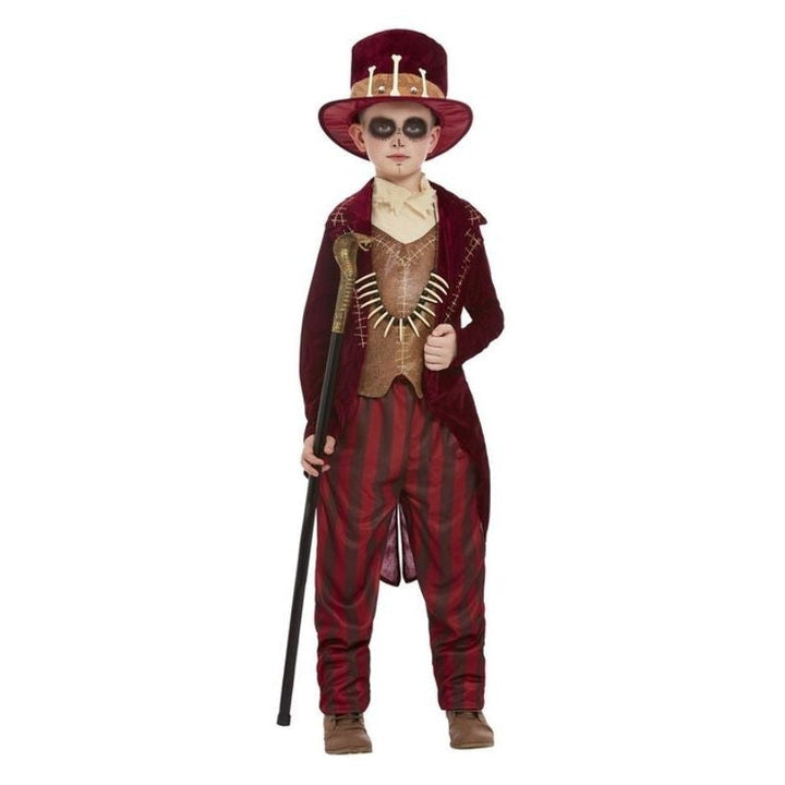 Voodoo Witch Doctor Costume Burgundy_1