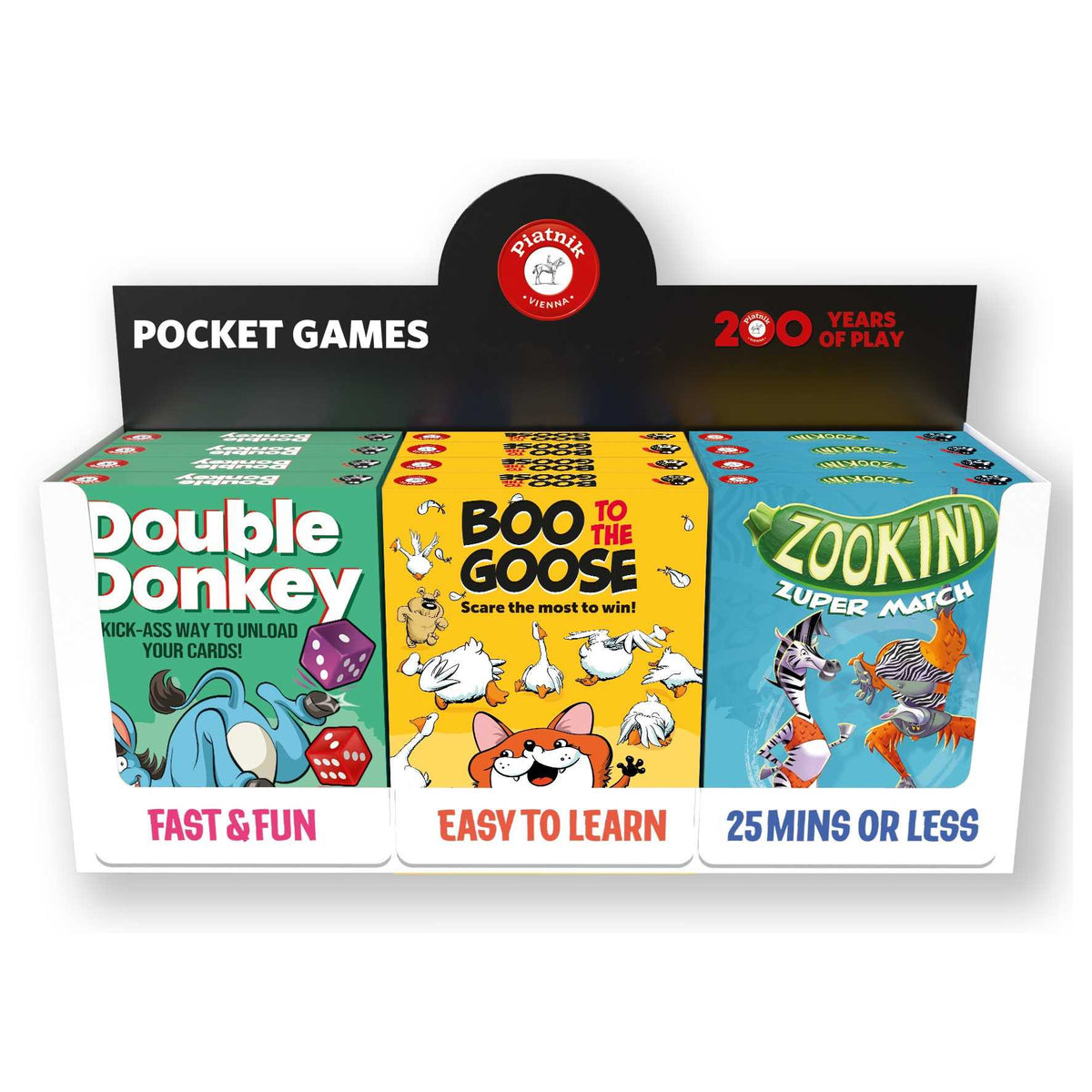 CDU with 12 Pocket Games Assorted 6 SKUS x 2 Board Game by Piatnik 1