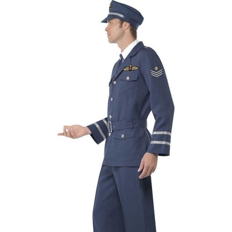 WW2 Air Force Captain Costume Adult Blue RAF_4