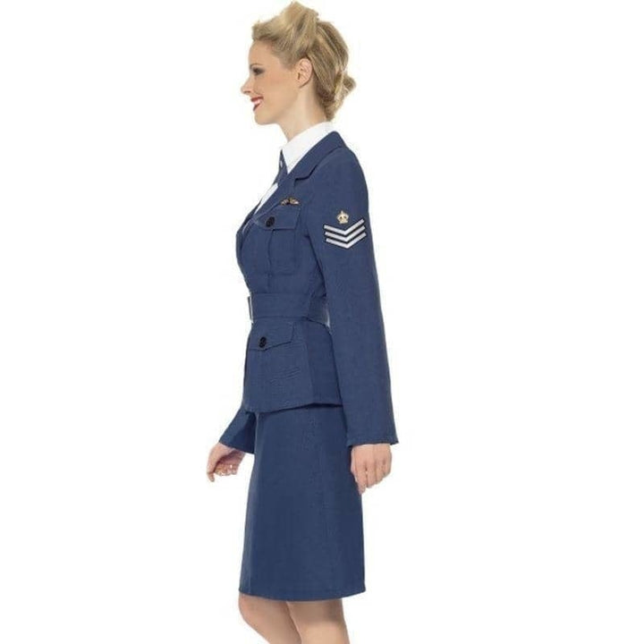 WW2 Air Force Female Captain Adult Blue Costume_3
