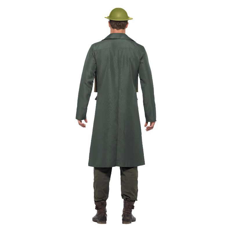 WW2 British Office Costume with Trench Coat Gree Adult_2