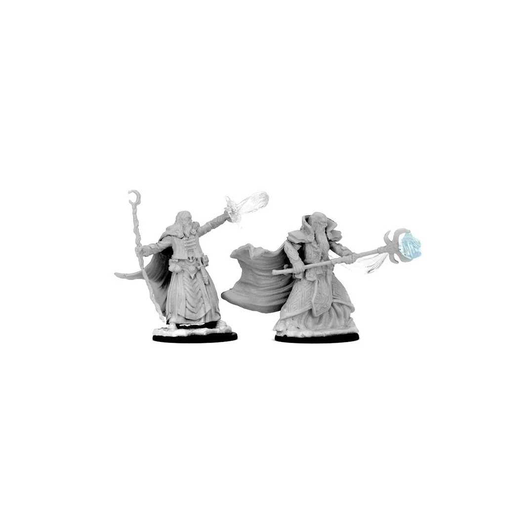 D&D Unpainted Miniatures: Human Male Wizard 3
