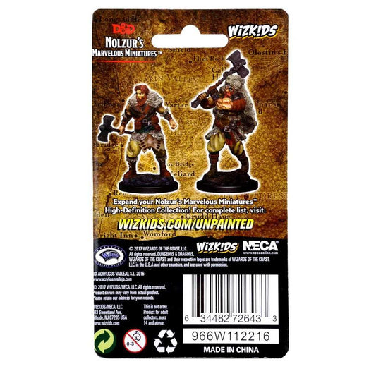 Human Male Barbarian D and D Nolzurs Marvelous Unpainted Miniatures W1 Miniature Game by Wiz Kids 2