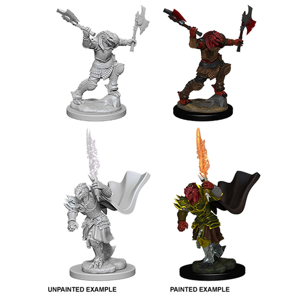 D&D Unpainted Miniatures: Dragonborn Female Fighter 1