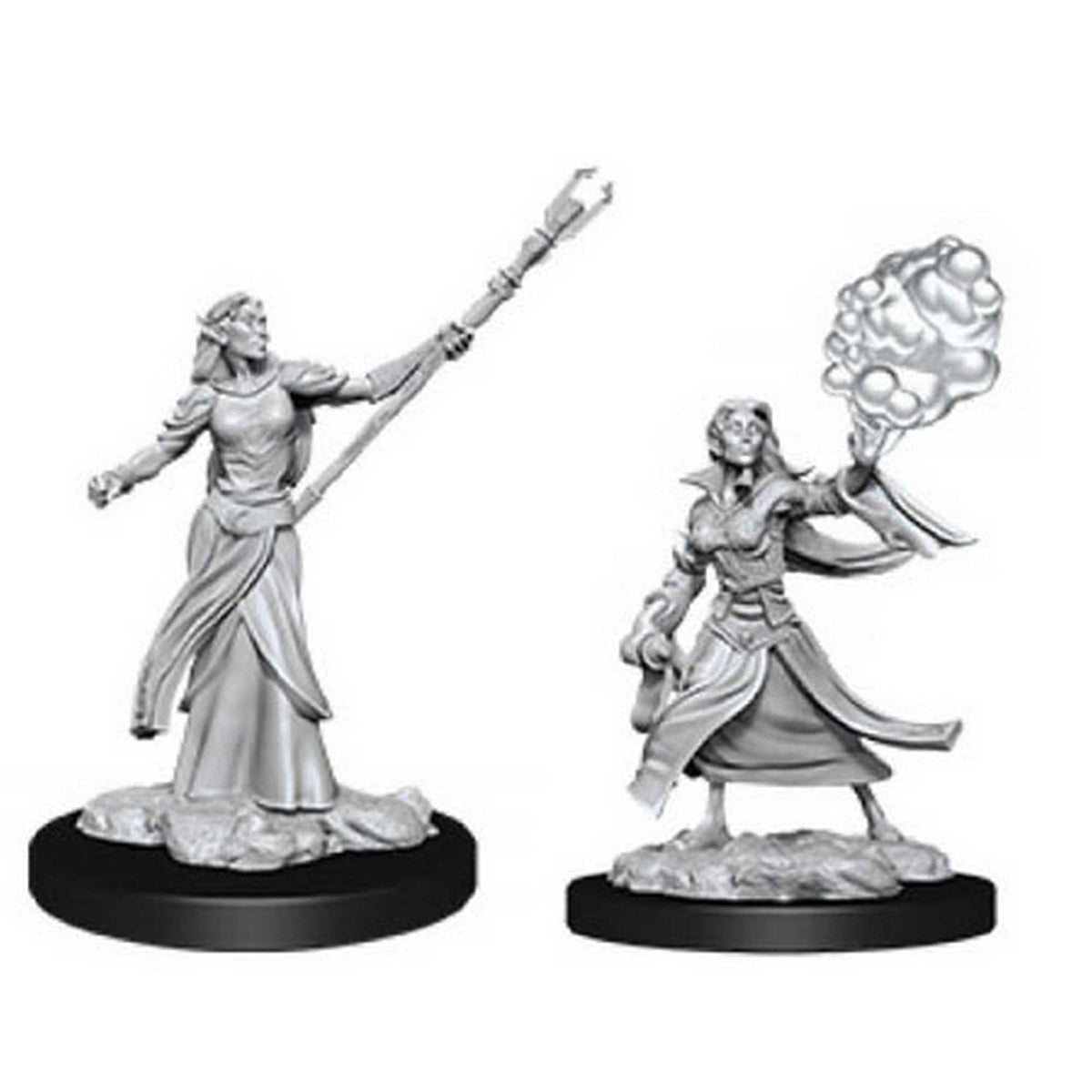 Female Elf Sorcerer D and D Nolzurs Marvelous Unpainted Miniatures W12 Miniature Game by Wiz Kids 1