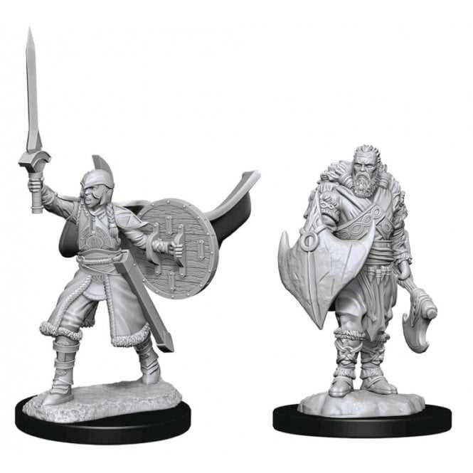 Magic the Gathering Unpainted Miniatures: Human Berserkers 1