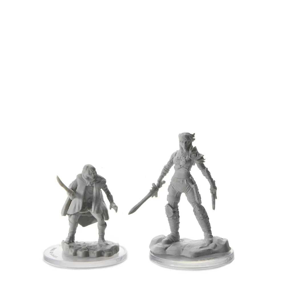 Elf Rogue and Half Elf Rogue Protege D and D Nolzurs Marvelous Unpainted Miniatures W19 Miniature Game by Wiz Kids 3
