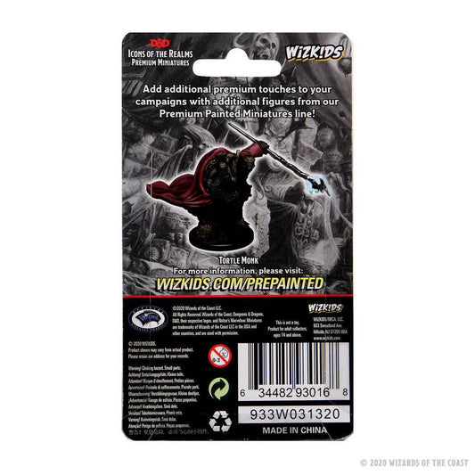Male Tortle Monk D and D Icons of the Realms Premium Figures W3 Miniature Game by Wiz Kids 2