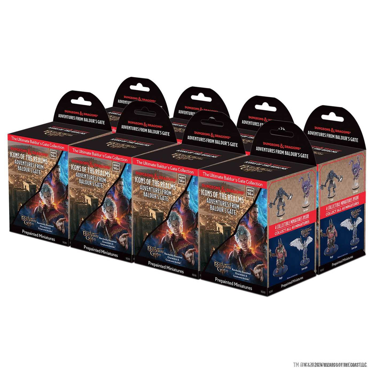 Adventures from Baldurs Gate 8 ct Booster Brick D and D Icons of the Realms Miniature Game by Wiz Kids 1