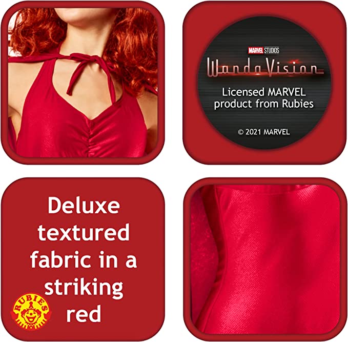 Wanda Costume Scarlet Witch Classic WandaVision Red Dress_7