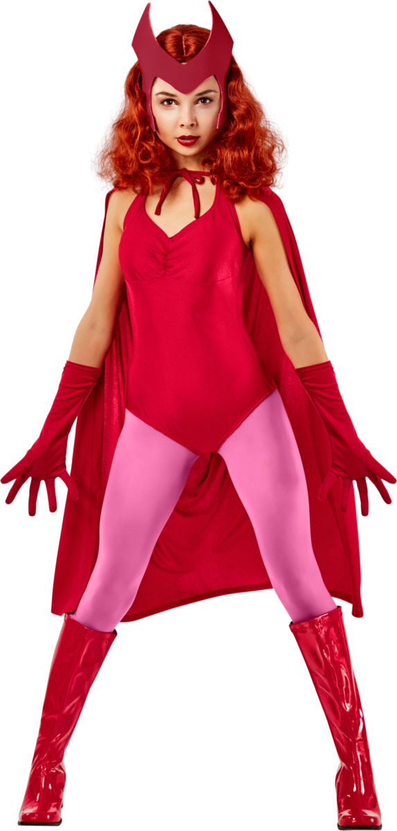 Wanda Costume Scarlet Witch Classic WandaVision Red Dress_1