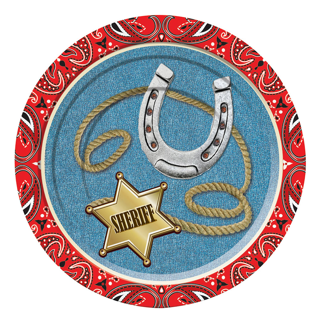 Way Out West 7'' Dinner Plate 8pcs Multi Party Goods Unisex_1