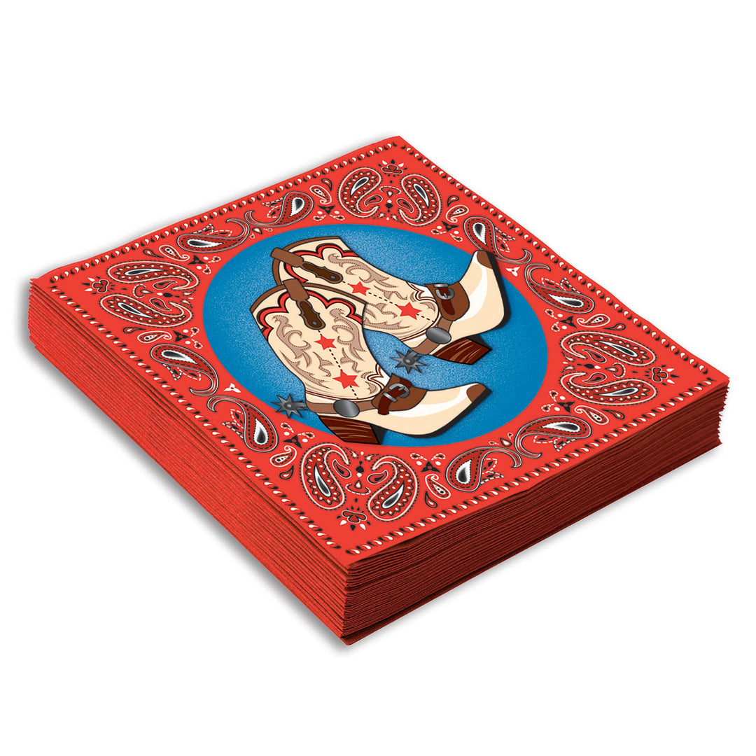 Way Out West Napkin 13'' 16pcs Multi Party Goods Unisex_1