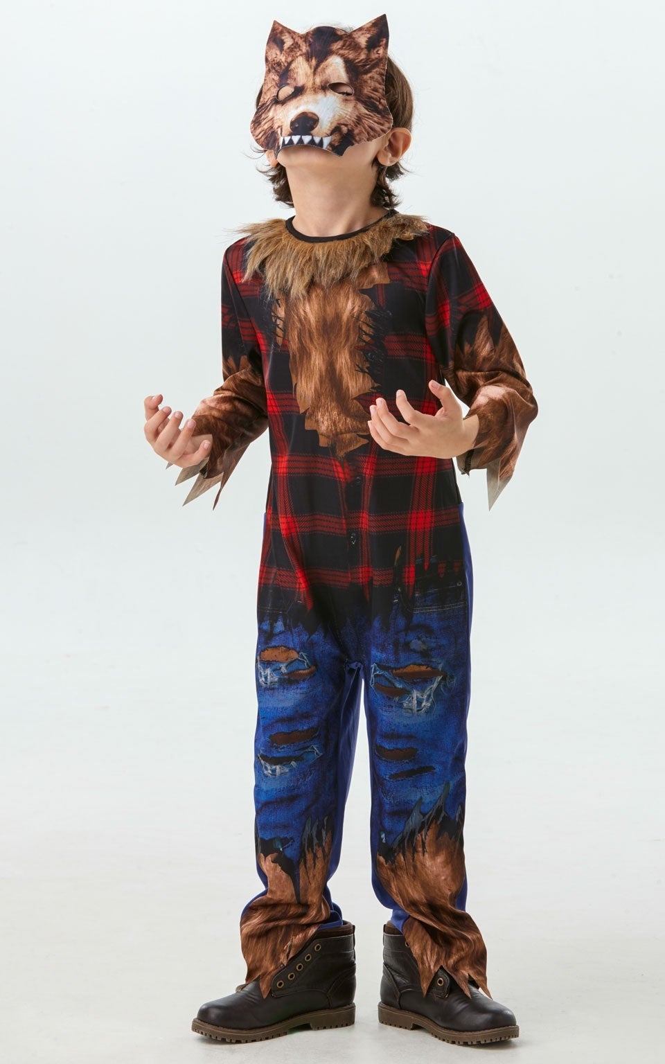 Werewolf Costume with Mask for Children_3