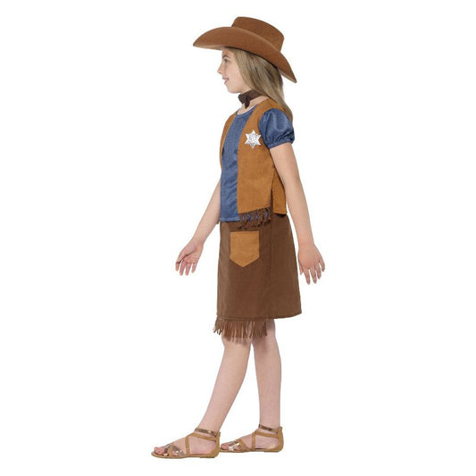Western Belle Cowgirl Costume Brown Child 2