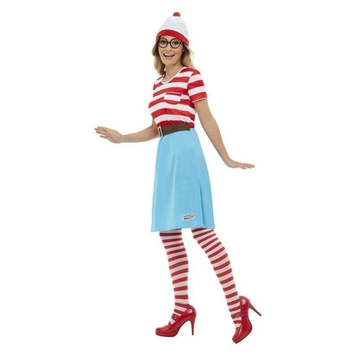 Wheres Wally? Wenda Costume Adult Red White_3