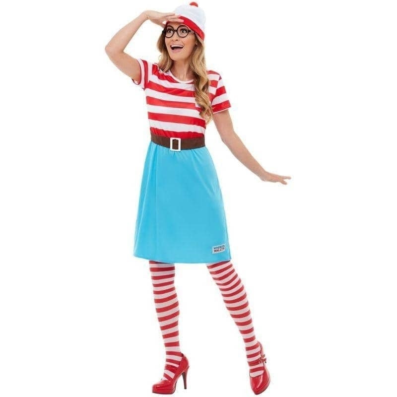 Wheres Wally? Wenda Costume Adult Red White Blue Wheres Wally? Wenda Costume Adult Red White Blue