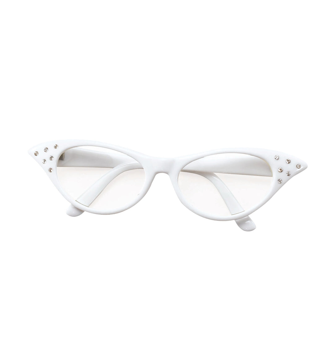 White Glasses 50s Style Costume Accessory_1