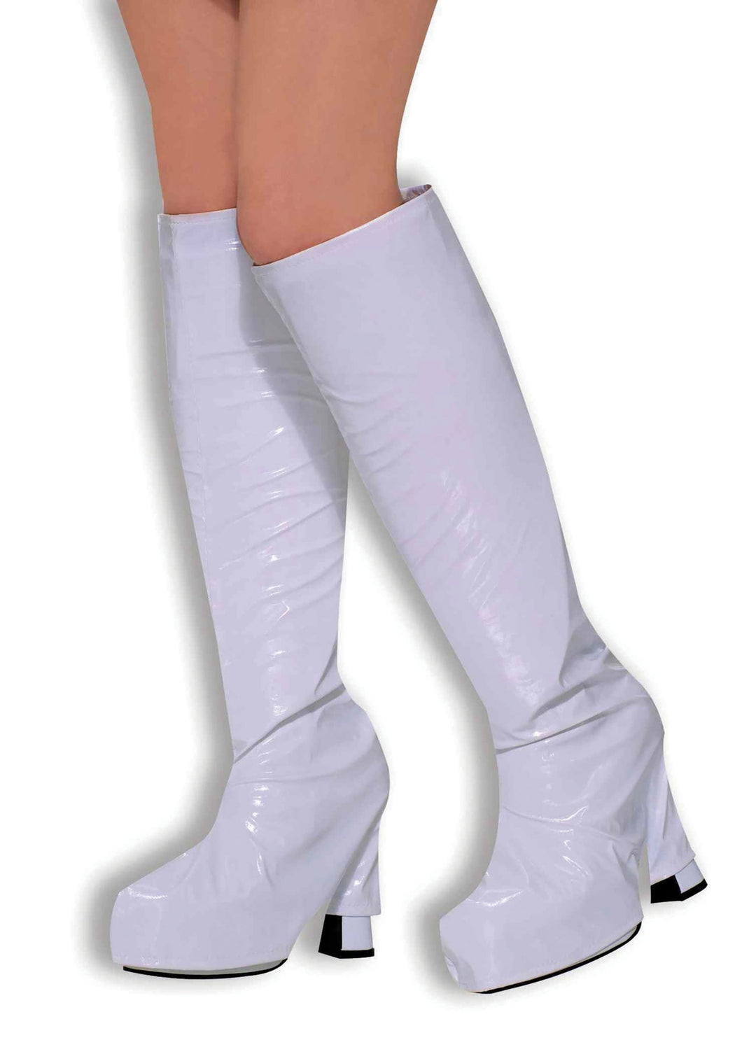 White Go Go Boot Tops Disco Costume Accessory_1