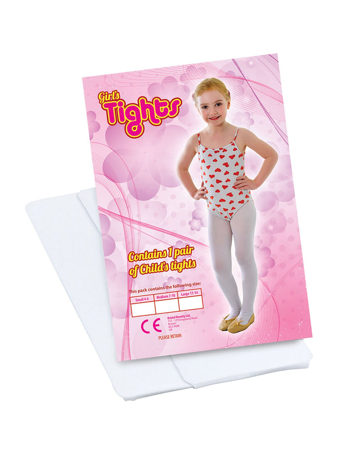 White Kids Tights Costume Accessory_1