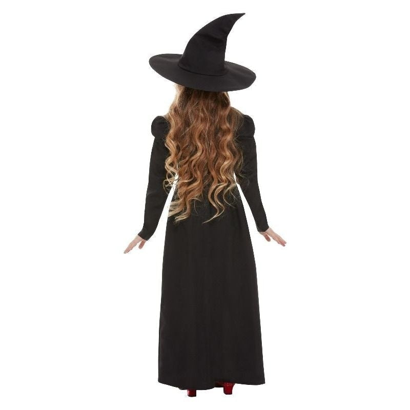 Wicked Witch Girl Costume Child Black Dress With Hat_2