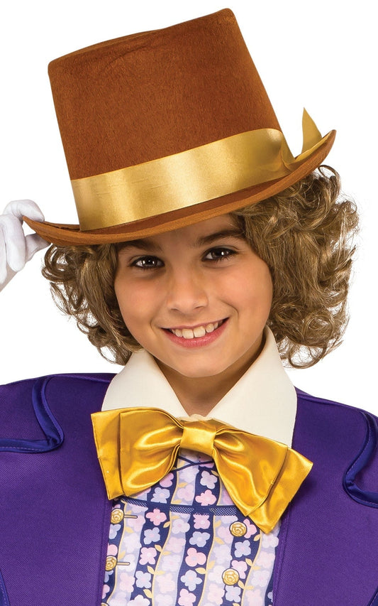 Willy Wonka Boys Purple Costume with Hat 2