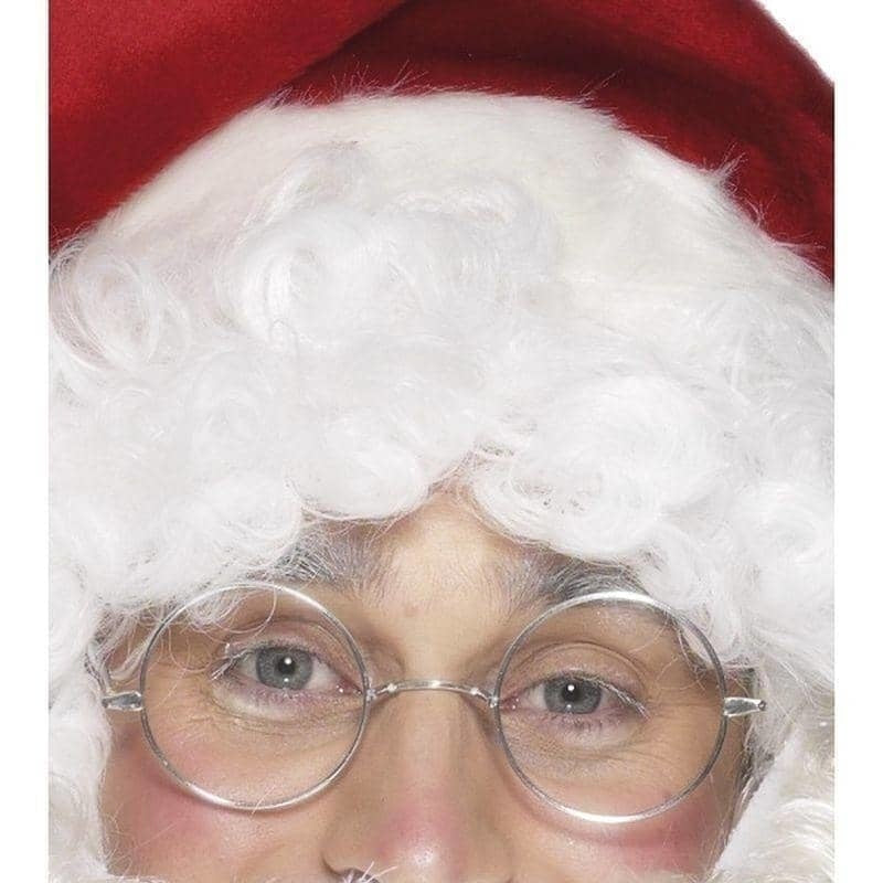 Wire Framed Santa Specs Adult Silver_1