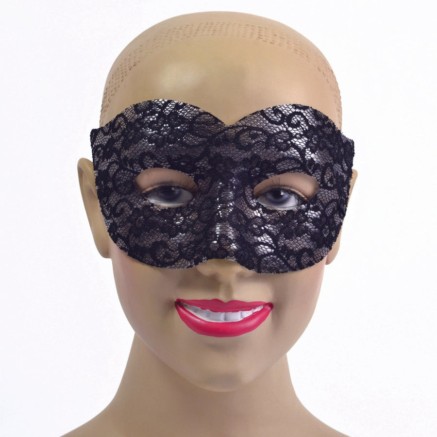 Womens Black Lace Classic Eyemasks Female Halloween Costume_1