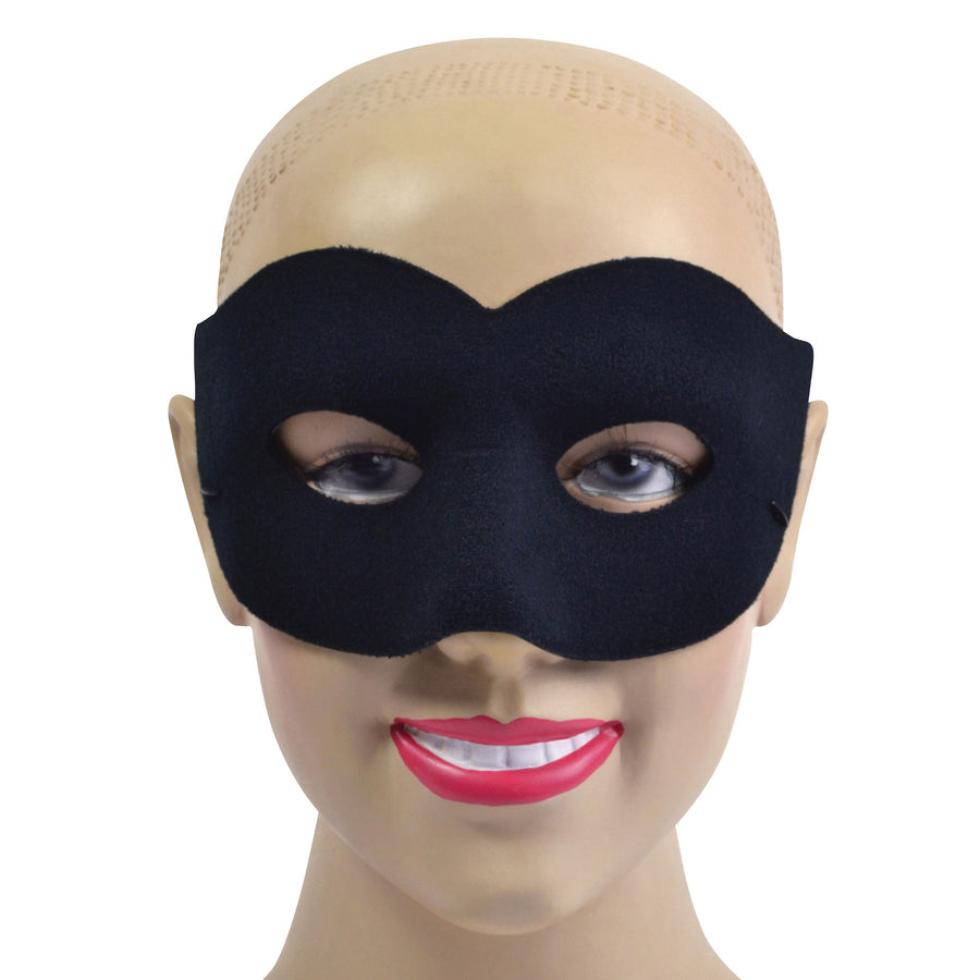 Womens Black Velvet Classic Eyemasks Female Halloween Costume_1