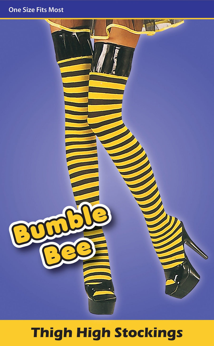Womens Bumble Bee Stockings Costume Accessories Female Halloween_1
