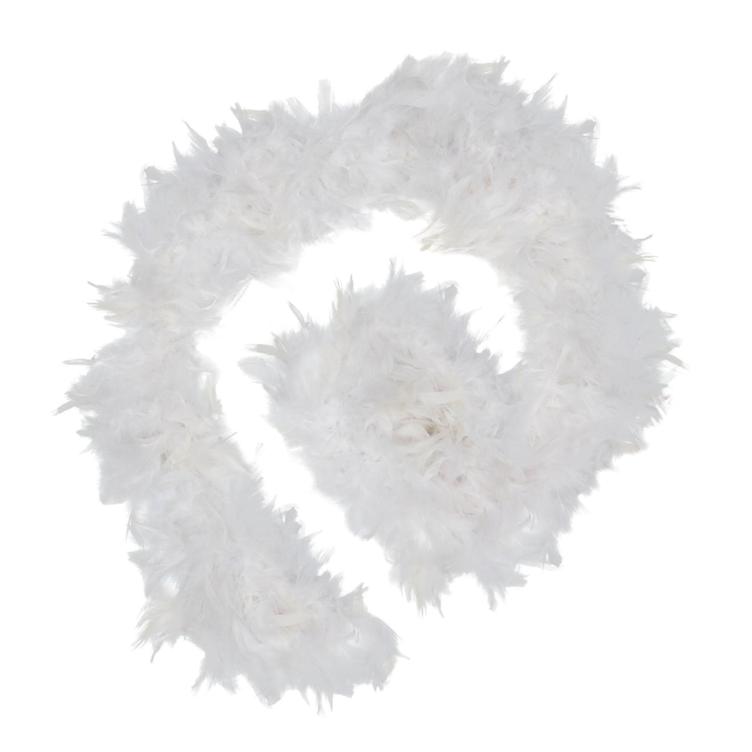 Womens Feather Boa White Costume Accessories Female Halloween_1