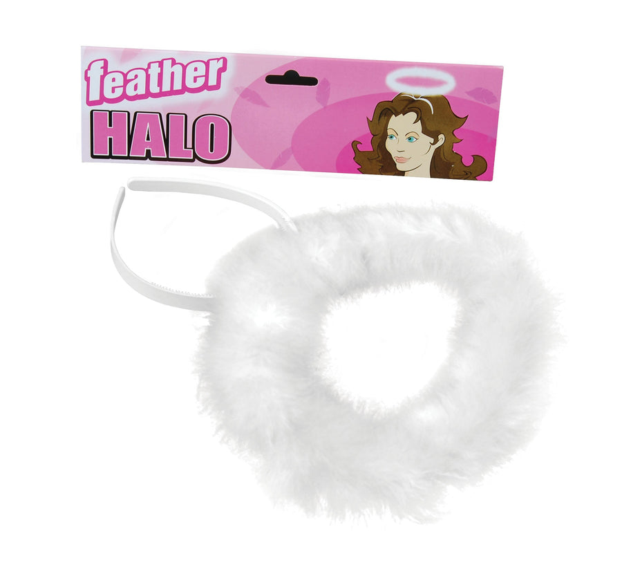 Womens Halo Feather Costume Accessories Female Halloween_1