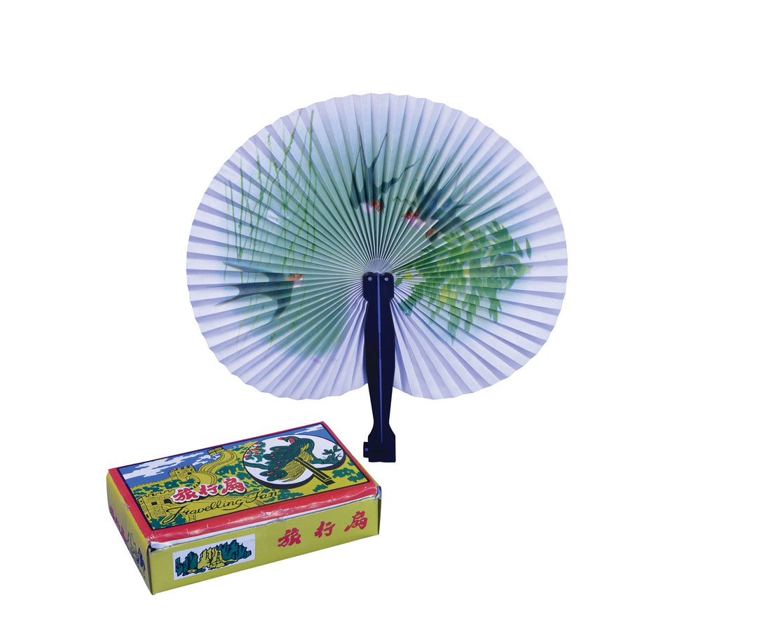 Womens Paper Fans Plastic Handle Costume Accessories Female Box 12 Halloween_1