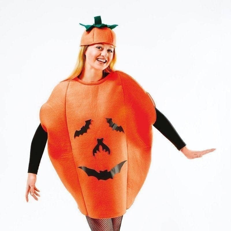 Womens Pumpkin Costume Adult Female Halloween_1
