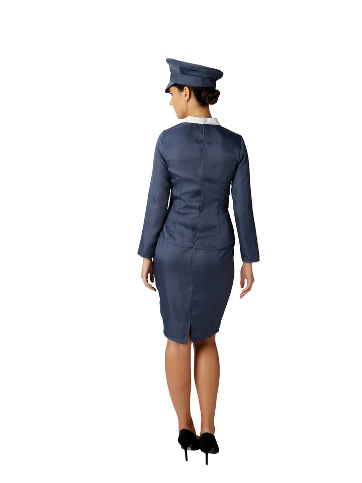 Womens RAF Girl Costume Military Suit_3