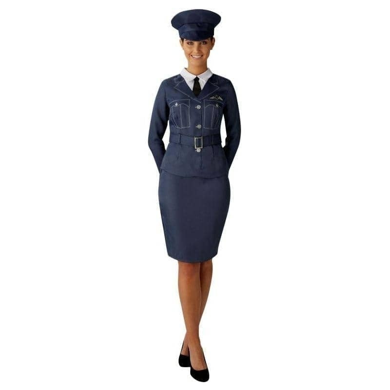Womens RAF Girl Costume Military Suit_1