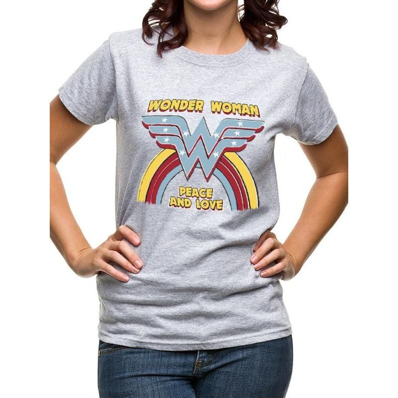 Wonder Woman Rainbow Vintage Unisex T-Shirt Peace WW84 Adult_1